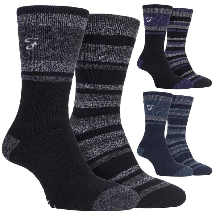 FCS214 Farah Classic 2-Pack Thermal Boot Socks - Warm & Comfortable - Sizes 6-11 UK - 3 Colors