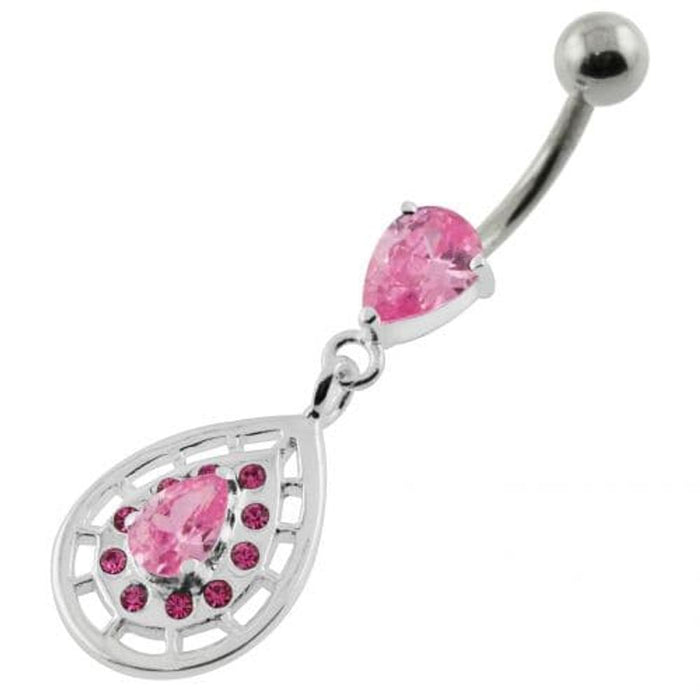 Tear Drop Patten Navel Belly piercing