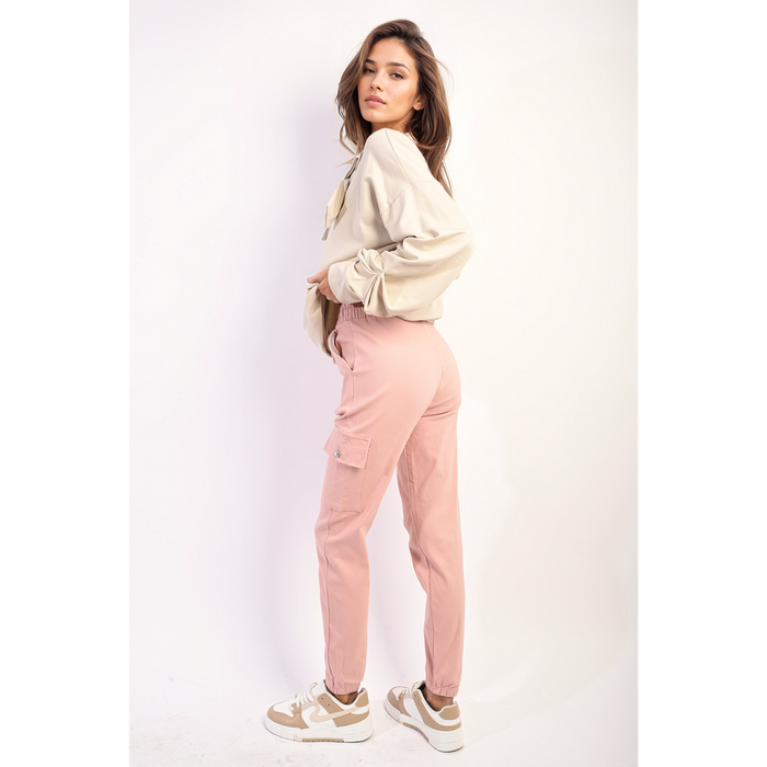 Ultimate Comfort & Style: Janelle Drawstring Cargo Joggers