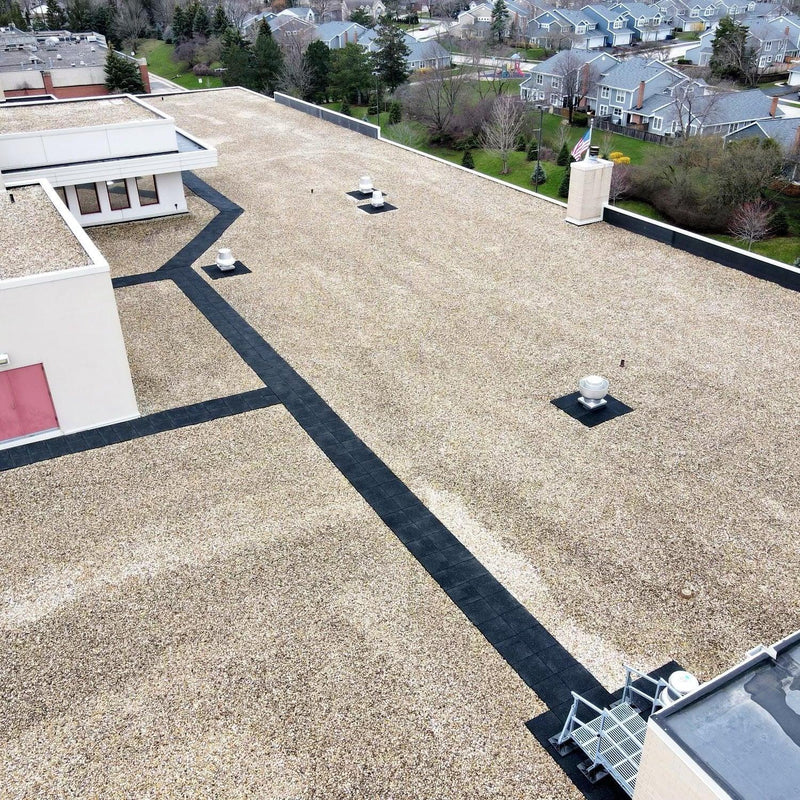 Rubber Rooftop Floor Tiles Extra Thick