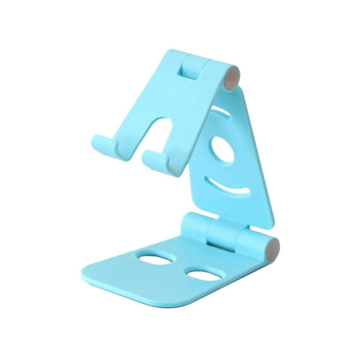 Aquarius Blue Folding Table Top Phone Holder - Non-Slip, Adjustable Stand for Smartphones and Tablets