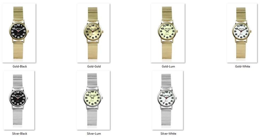 PELEX Ladies Basic Expander Bracelet Quartz Watch PLX-022 Available Multiple Colour