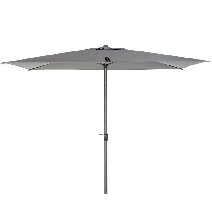 Premium Aluminium Garden Parasol: Sun Protection, Angle Adjustable, Grey