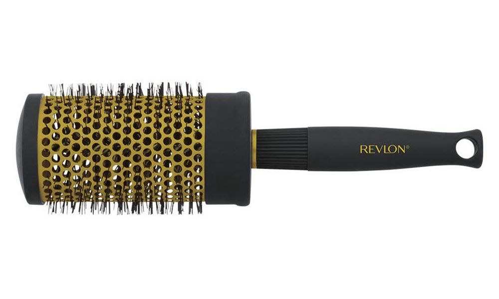 Revlon Ionic Ceramic Round Barrel Blow Dry Hair Brush-Striking Volume Nano Tech