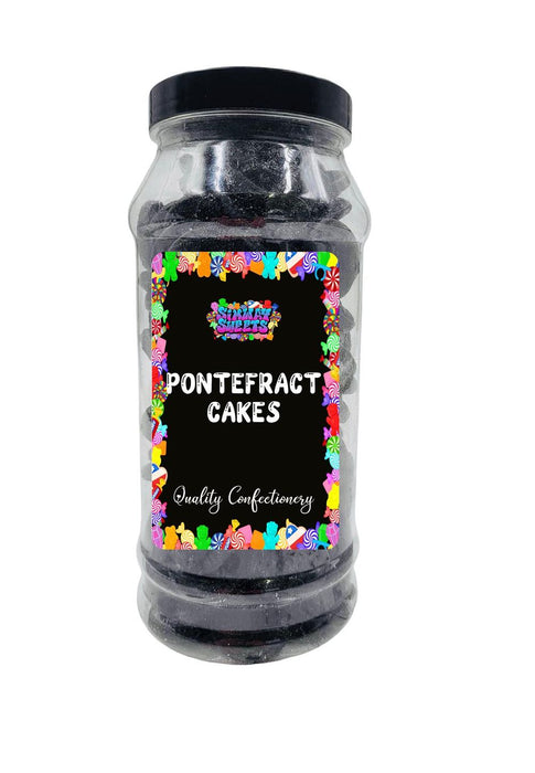 Liquorice Pontefract Cakes Gift Jar - Retro Sweets, Date Assured Stock, Delivered to Your Door!