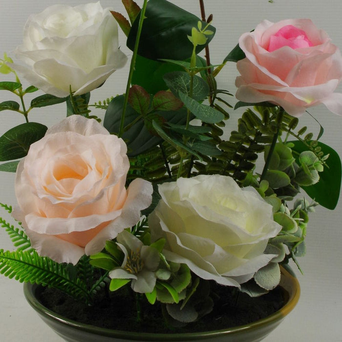 35cm Artificial Mixed Floral Spring Display - High Quality, Realistic, Indoor Use - Buy Now!