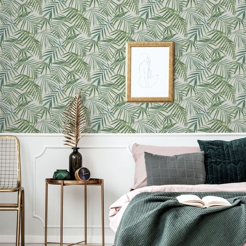 Palm Leaves Green sw12 wallpaper