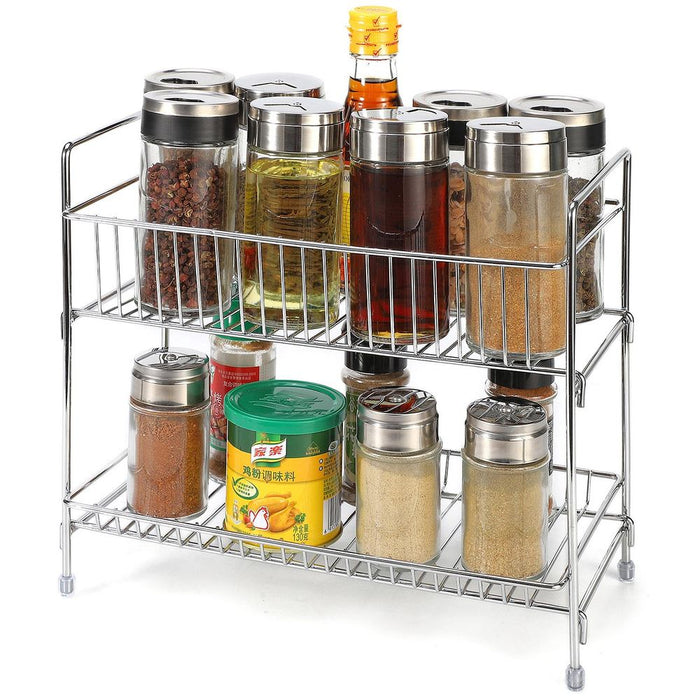 VINSANI 2 TIER FREE STANDING SPICE RACK