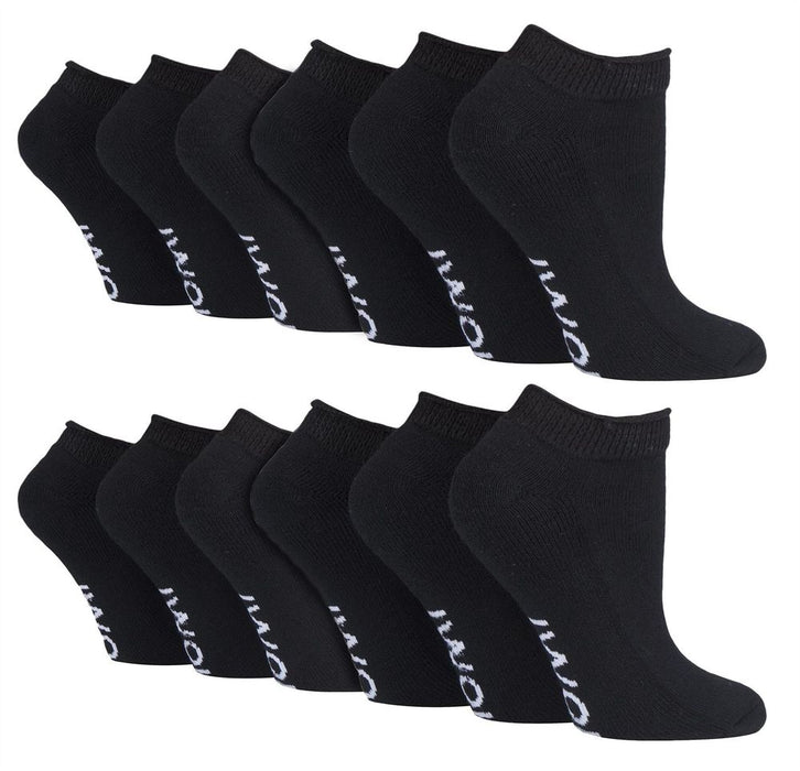 IOMI - 12 Pairs Diabetic Trainer Socks