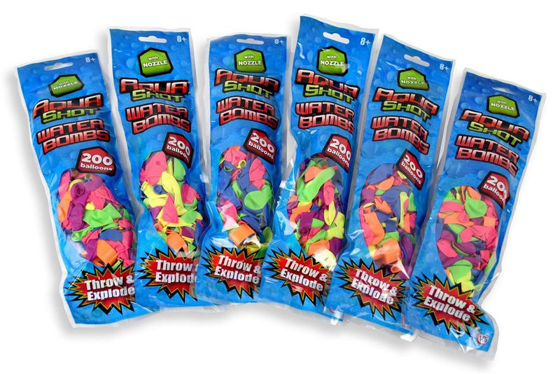 Premium Water Bombs with Nozzle - 200-Pack - Fun & Safe - Suitable for Kids 8+".