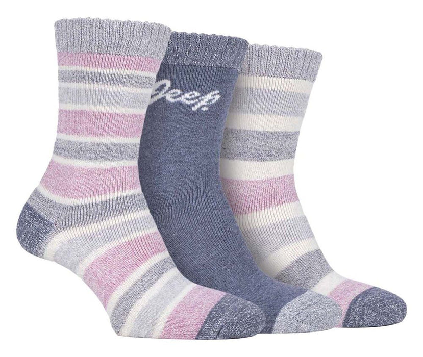 Jeep - 3 Pr Ladies Performance Poly Boot Socks