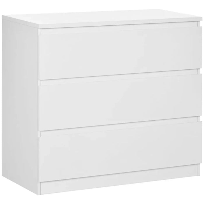 Chest of Drawers 3-Drawer Dresser Storage Organiser for Bedroom, White