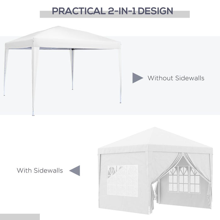 Premium Outsunny 3mx3m Pop Up Gazebo - Perfect for Parties, Weddings, and Outdoor Events - Easy Set-Up and High-Quality!