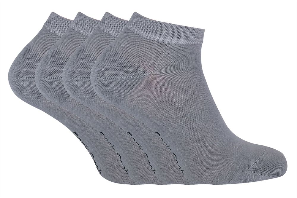 4 PAIRS Ladies Bamboo Trainer Socks - TR2