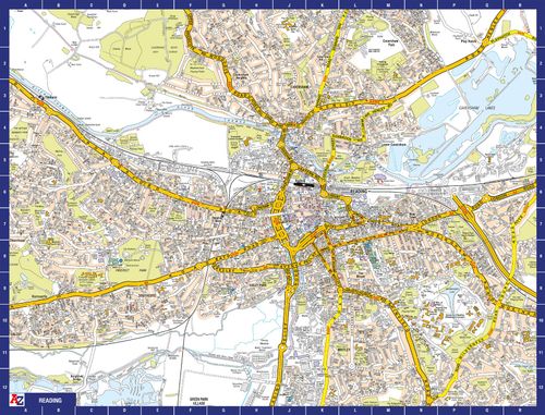 A to Z Map of Reading 1000 Piece Jigsaw Puzzle