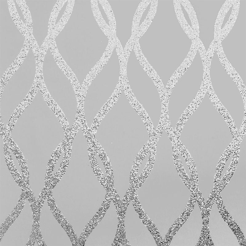 Luxury Sequin Trellis Grey/Silver Throw Pillow Cover - High Quality & Stylish Home Decor Accent