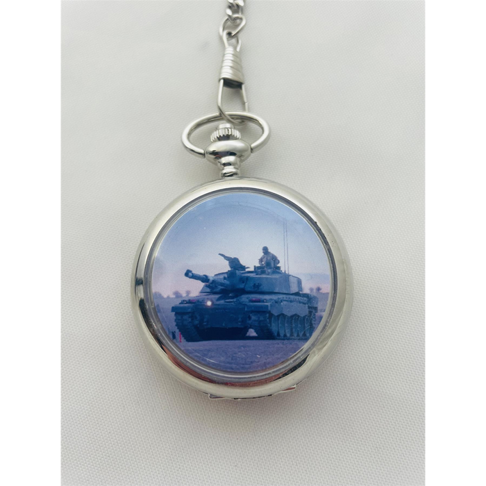 Premium Boxx Tank Picture Pocket Watch - High Quality & Attention to Detail