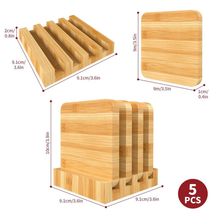 Natural Bamboo Coasters - Protect Your Furniture with Style