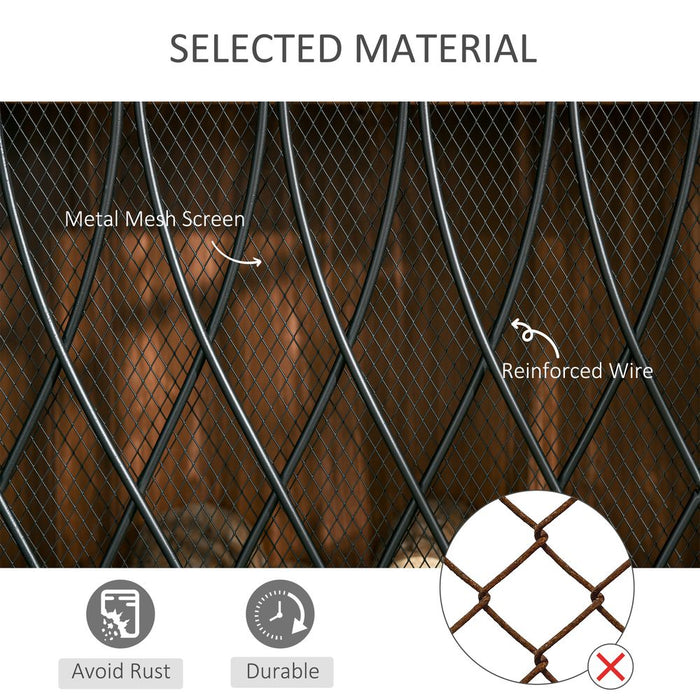 Premium 3-Panel Fireplace Screen: Metal Mesh Safety Guard - Protects against fire sparks - Stylish & High-Quality. Buy Now!