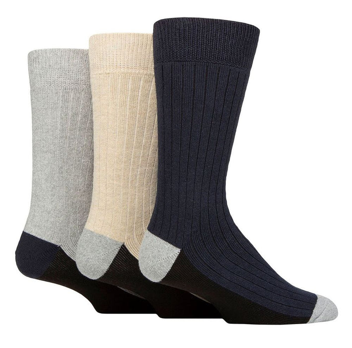 Wildfeet - 3 Pack Men’s Recycled Cotton Boot Socks