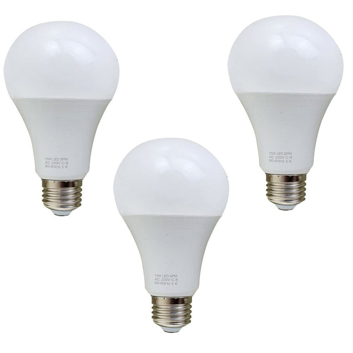 15W E27 Screw LED Light GLS bulbs, Energy Saving Edison  Cool White 6000K non dimmable lights