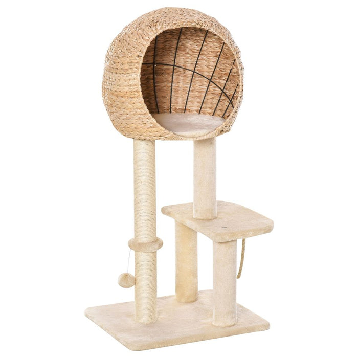 Ultimate 100cm Cat Tree Tower - Premium Quality, Scratching Post, Condo - Pawhut