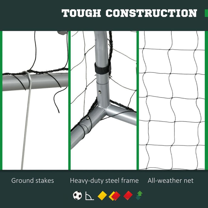 SPORTNOW 8ftx5ft Football Goal - Easy Setup - High-Quality Net - Perfect for Training & Matches