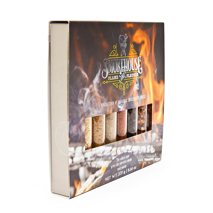 Smokehouse Flame & Flavour | Selection of 8 Smoked Spices| Authentically Smoked over Wood