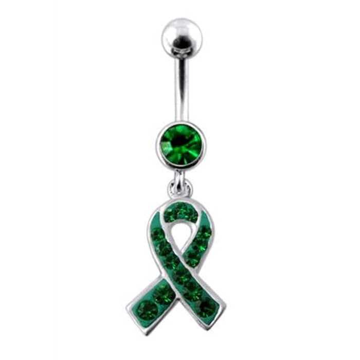 Fancy  CROSS Logo Dangling Belly Ring