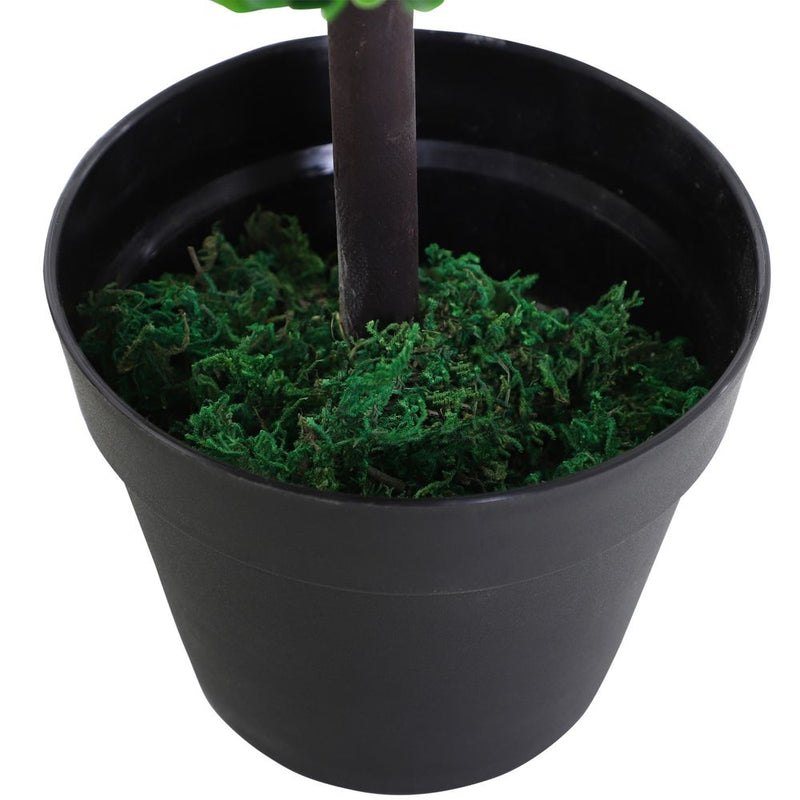 Outsunny PE Set of 2 Artificial Boxwood Three Balls Topiary Plant