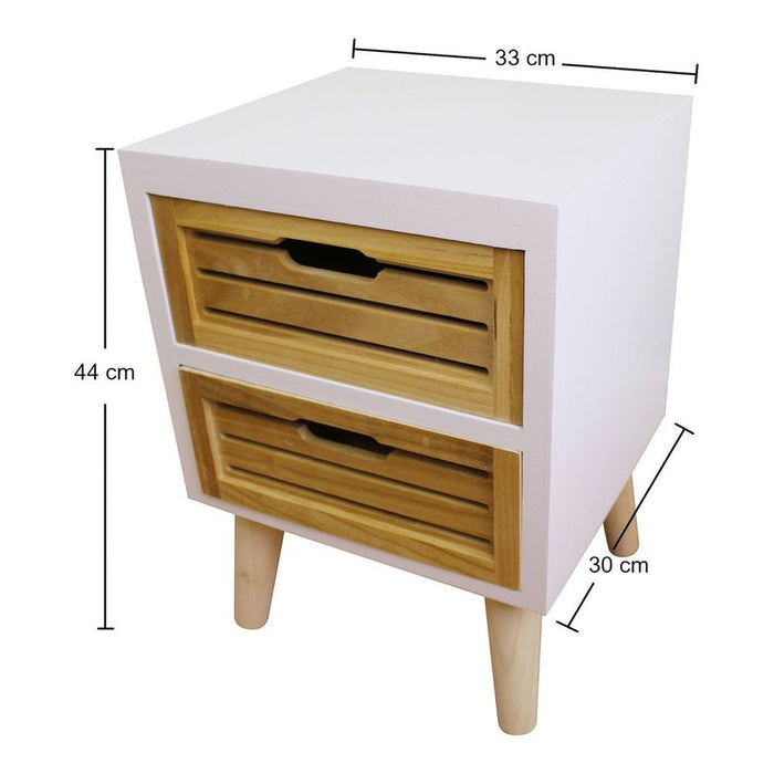 Versatile Compact 2 Drawer Unit | Removable Legs | High-Quality | Multi-Functional Furniture