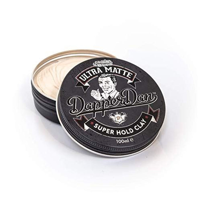 Dapper Dan Ultra Matte Clay 100ml - Professional Quality Styling for Men - Long Lasting Hold - Sweet Subtle Scent