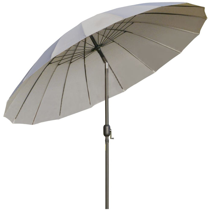 Outsunny 2.5m Round Curved Adjustable Parasol Sun Umbrella