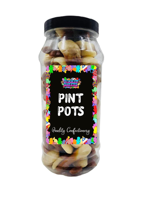 Pint Pots: Retro Jelly Beer Flavor Gummy Sweets - Best Quality, Gift-Ready Jar