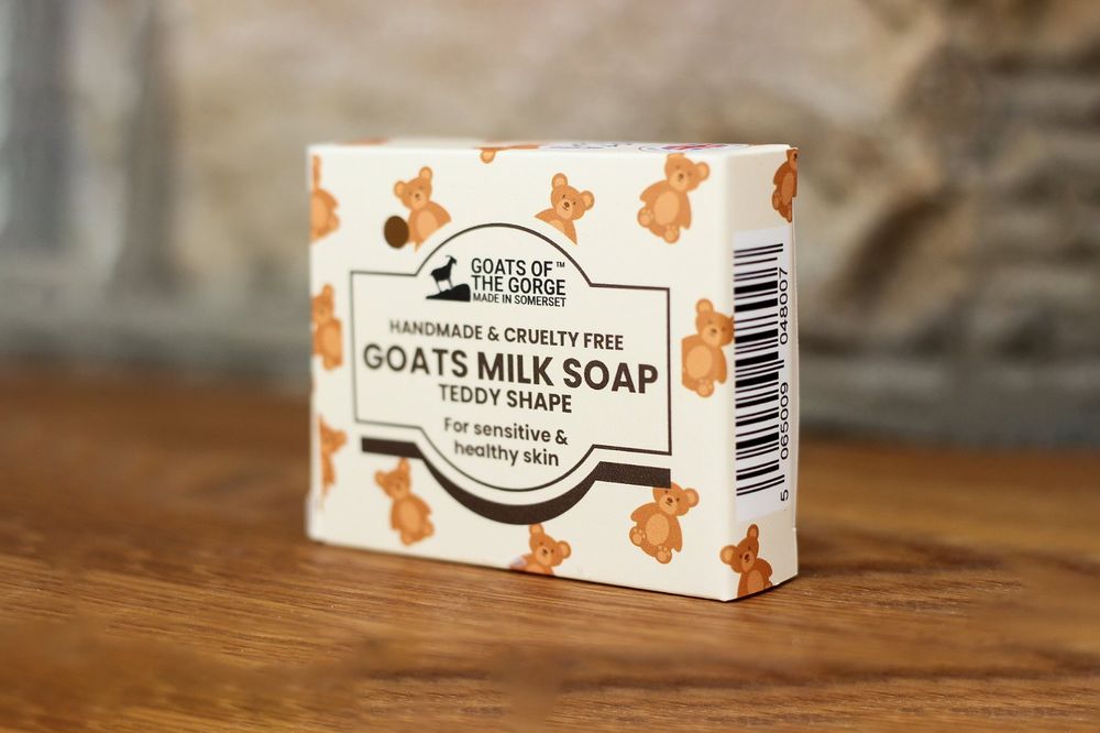 Premium Goats Milk Soap Teddy Shape - Moisturizing, Rejuvenating, Healthy Skin - Best Quality