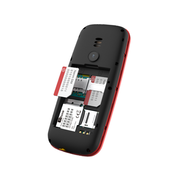 TTfone TT170 Red Dual SIM | USB Cable | O2 Pay As You Go | Unlocked | Emergency Use