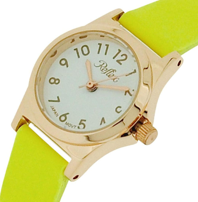 Reflex Girls Ladies White Dial Leather Strap Watch 1013 - Multiple Colors - High Quality