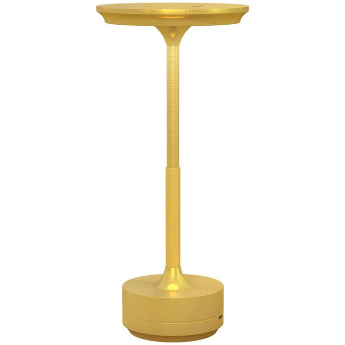 Premium Quality HOMCOM LED Cordless Table Lamp - Battery Operated, Gold Tone - Perfect for Bedroom Lighting