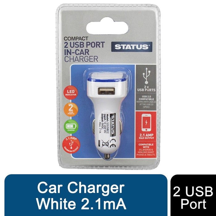 Powerful 2 Port USB Car Charger | Fast Charging | High Quality