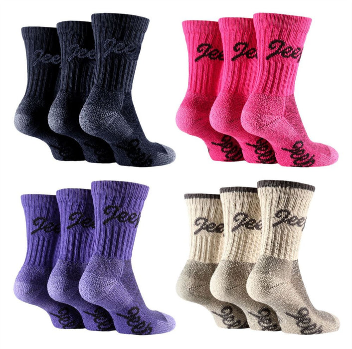 Jeep - 3 Pairs Ladies Terrain Socks