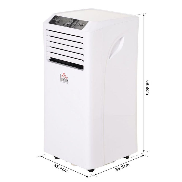 HOMCOM Mobile Air Conditioner - Cooling Sleep Mode, Portable White, 1080W