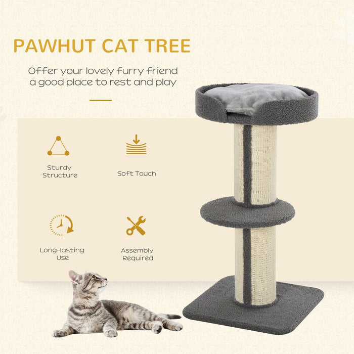 Premium 91cm Cat Tree - Activity Center with Scratching Post, Lamb Cashmere Perch - Top Quality!