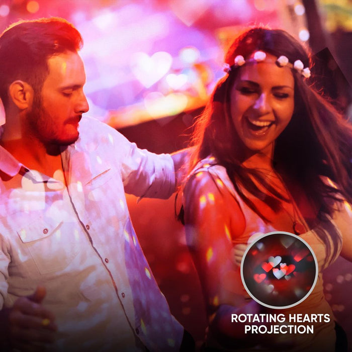 ASAB LED Projector Light Bulb Hearts - Create Romantic Atmosphere - Energy Efficient - Versatile