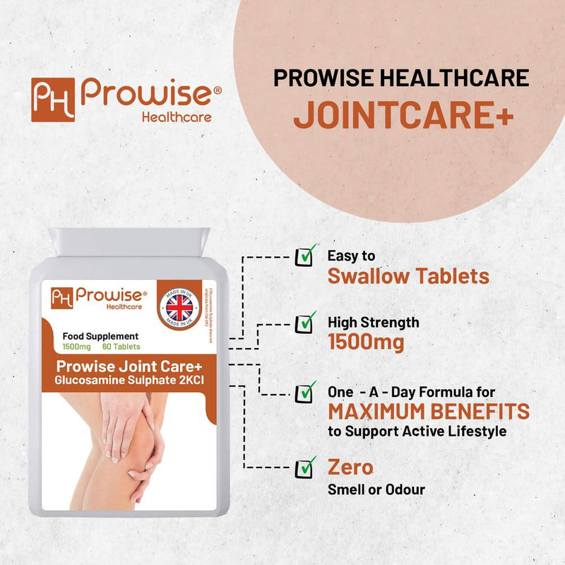 High Strength Glucosamine Sulphate 2KCL 1500mg - 60 Tablets I 2 Months Supply