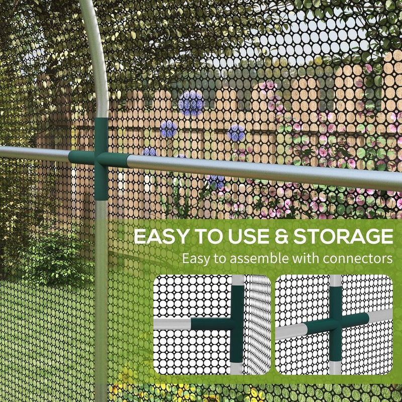 Outsunny Fruit Cage, Plant Protection Tent, 1.2x2.4x1.9m