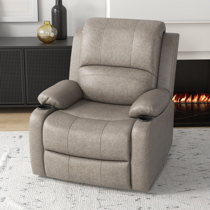 Premium HOMCOM Recliner Armchair - Comfy & Stylish, with Cup Holder