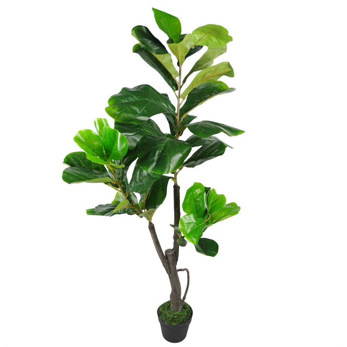 Premium 4ft Artificial Fiddle Fig Tree - Realistic & High Quality - Ready to Display