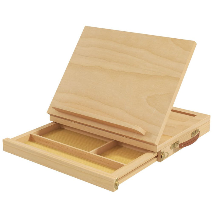 Vinsetto Wooden Table Easel Box: Portable, Folding, Artist Quality, Storage Compartment