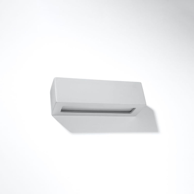 Vega Wall Lamp - Modern Design, Ceramic & Glass, E27 Socket