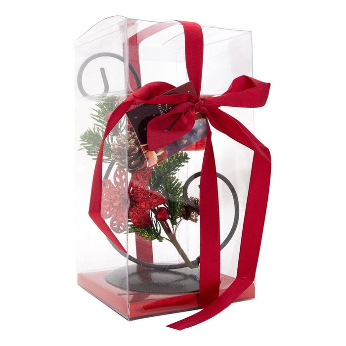 Candle holder  3x22cm Christmas Gifts Red PVC-Box